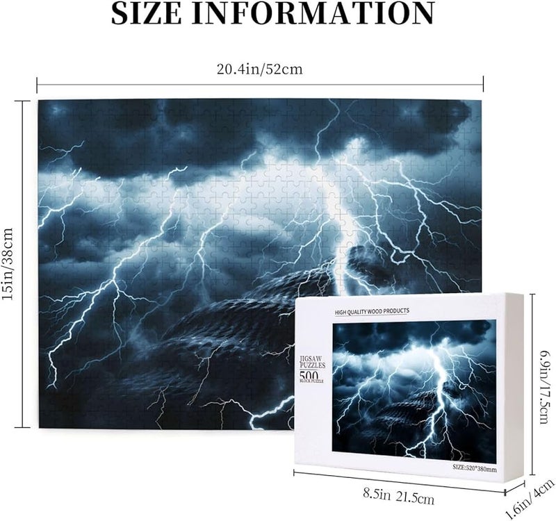 Phayah Lightning Coral Sea 500 Piece Jigsaw Puzzle For Adults Home Decor - Image 4